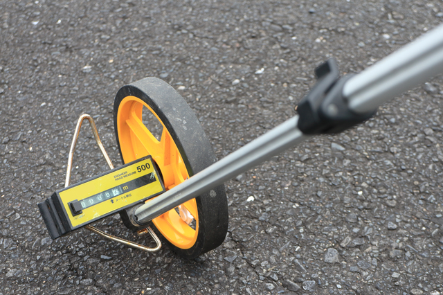 運送許可、変更の測量、計測の写真